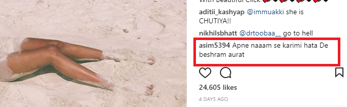 Nude Girls Tanning On The Beach - See Pics : Mandana Karimi Badly Trolled After She Posted a Beach Photo on  Instagram â€“ Celebs Guide