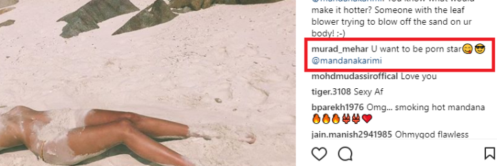 Mature Nude Beach - See Pics : Mandana Karimi Badly Trolled After She Posted a Beach Photo on  Instagram â€“ Celebs Guide
